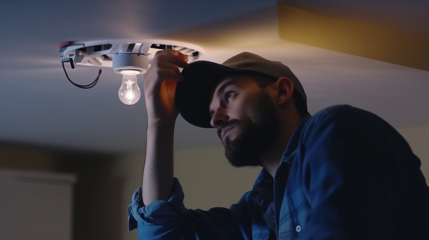 dyaper_realistic_4k_IT_man_fixing_a_bulb_in_ceiling_advertise_i_9950740a-9725-4e2f-a999-ceb4bf2fe39f